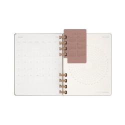 Kalendarz tygodniowy i miesięczny na spirali MOLESKINE 2025, 12M, XL, twarda oprawa, 20,4x25,2cm, czarny