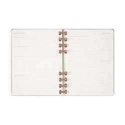 Kalendarz tygodniowy i miesięczny na spirali MOLESKINE 2025, 12M, XL, twarda oprawa, 20,4x25,2cm, czarny