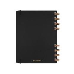 Kalendarz tygodniowy i miesięczny na spirali MOLESKINE 2025, 12M, XL, twarda oprawa, 20,4x25,2cm, czarny