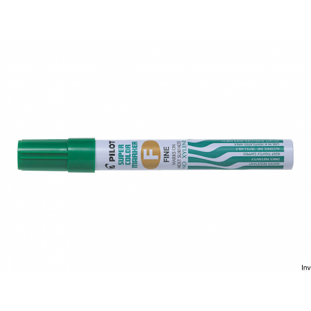 Marker permanentny Pilot SCA-F zielony, 1 mm, wodoodporny, szybkoschnący, aluminiowa obudowa