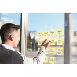 Bloczek samoprzylepny Post-It 3M, 127x76 mm, 1x100 sztuk, żółty, gramatura 70 g/m²