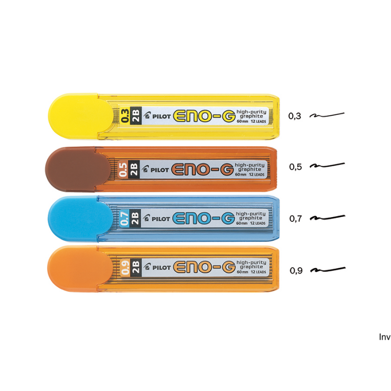 Grafity 0,3 mm 2B 12 sztuk Pilot
