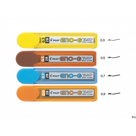 Grafity 0,3 mm 2B 12 sztuk Pilot