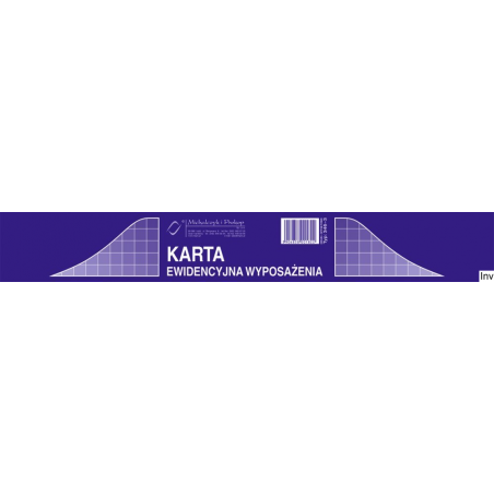 346-3 Druk KEW Karta ewid.wypo wyposażenia(50) MICHALCZYK i PROKO