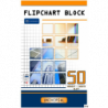 Blok do flipcharta Interdruk 50x100 cm, kratka, 1 blok