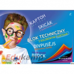Blok techniczny A3 Kreska z kolorowymi kartkami 10 000 sztuk