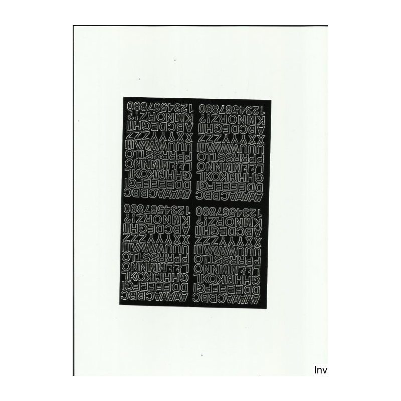Litery samoprzylepne 0.7 cm czarne 8 sztuk Artdruk