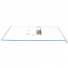 Segregator A4 50mm turkusowy Donau 3950001-24, tektura 2,1mm, ekologiczna folia, dźwignia z etykietą