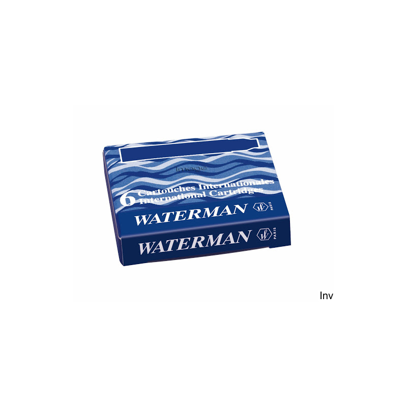 Naboje Waterman niebieskie mini (6 sztuk) S0110950