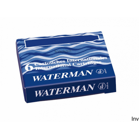 Naboje Waterman niebieskie mini (6 sztuk) S0110950