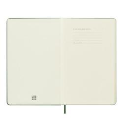 Kalendarz dzienny MOLESKINE 2025, 12M, L, twarda oprawa, 13x21cm, myrtle green