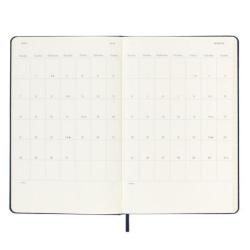 Kalendarz dzienny MOLESKINE 2025, 12M, L, twarda oprawa, 13x21cm, sapphire blue