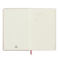Kalendarz dzienny MOLESKINE 2025, 12M, L, twarda oprawa, 13x21cm, scarlet red