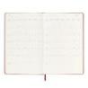 Kalendarz dzienny MOLESKINE 2025, 12M, L, twarda oprawa, 13x21cm, scarlet red