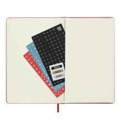 Kalendarz dzienny MOLESKINE 2025, 12M, L, twarda oprawa, 13x21cm, scarlet red