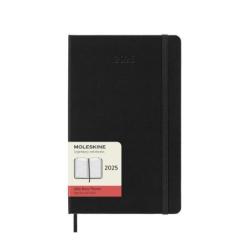 Kalendarz dzienny MOLESKINE 2025, 12M, L, twarda oprawa, 13x21cm, czarny