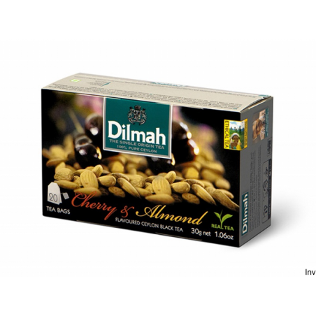 Herbata Dilmah czarna AROMAT WIŚNIA I MIGDAŁ 20 saszetek