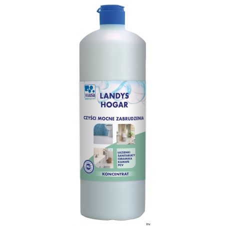 Koncentrat VIJUSA Landys Hogar 1l do usuwania trudnych zabrudzeń - do podłóg, ścian, ceramiki, kamienia, sanitariatów, PVC