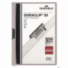 Skoroszyt DURABLE DURACLIP Original 30 A4 szary z metalowym klipsem do dokumentów bez dziurkowania