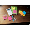 Bloczek samoprzylepny Post-It 76x76mm, jaskrawy różowy, 1x100 kart.
