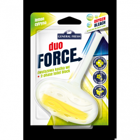 Kostka do WC DUO FORCE 40g cytryna General Fresh