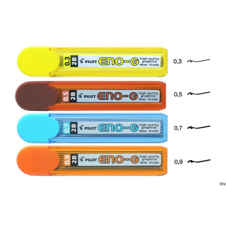 Grafity 0,5 mm HB 12 sztuk Pilot
