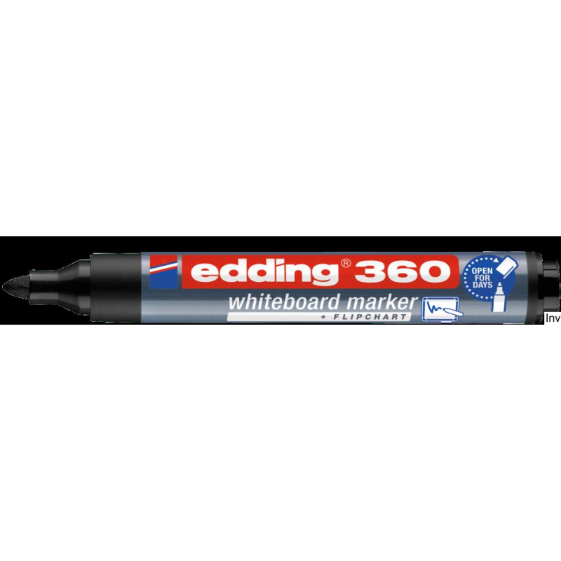 Edding Marker 360 do tablic czarny z okrągłą końcówką