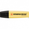 Zakreślacz STABILO BOSS pastelowy żółty 70/144, tusz na bazie wody, szerokość linii 2-5 mm