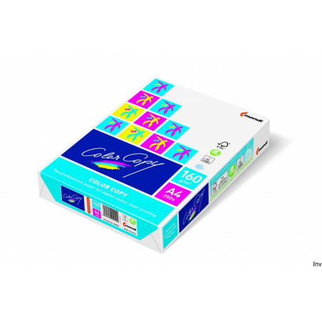 Papier Color Copy A4 160g, 250 arkuszy, do kolorowych drukarek i kopiowania