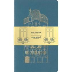 Zestaw 2 zeszytów MOLESKINE Casa Batalló Cahier 2024, L, 13x21cm, w linie, edycja limitowana