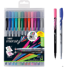 Flamastry BIC Intensity Fine mix 20 sztuk, tusz wodny, odporne na rozmazywanie, średnica końcówki 0,8 mm