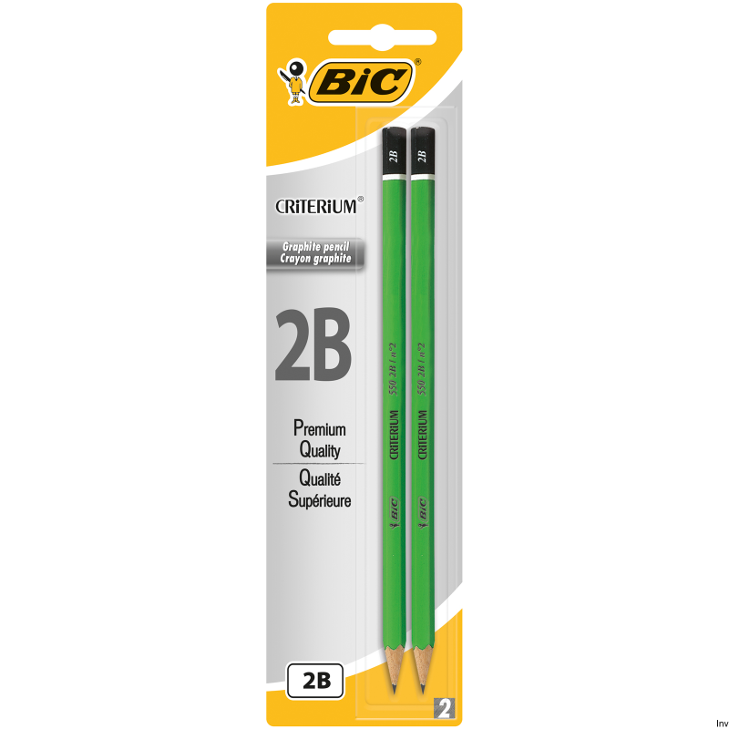 Ołówek grafitowy BIC Criterium 550 2B Blister 2 sztuki