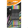 Cienkopis BIC Intensity Fine Pastel 6 sztuk, tusz wodny, 0,8 mm, odporny na rozmazywanie