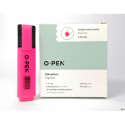 Zakreślacz różowy DH106 Open