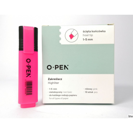 Zakreślacz różowy DH106 Open