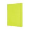 Notes MOLESKINE Classic XL (19x25cm), w linie, miękka oprawa, 192 strony, lemon green