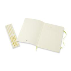 Notes MOLESKINE Classic XL (19x25cm), w linie, miękka oprawa, 192 strony, lemon green