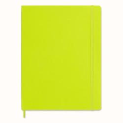 Notes MOLESKINE Classic XL (19x25cm), w linie, miękka oprawa, 192 strony, lemon green