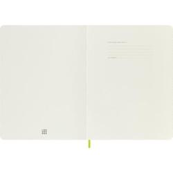 Notes MOLESKINE Classic XL (19x25cm), w linie, miękka oprawa, 192 strony, lemon green