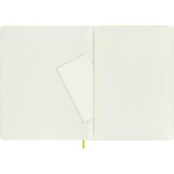 Notes MOLESKINE Classic XL (19x25cm), w linie, miękka oprawa, 192 strony, lemon green