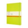 Notes MOLESKINE Classic XL (19x25cm), w linie, twarda oprawa, 192 strony, lemon green
