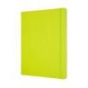 Notes MOLESKINE Classic XL (19x25cm), w linie, twarda oprawa, 192 strony, lemon green