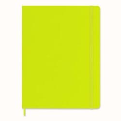 Notes MOLESKINE Classic XL (19x25cm), w linie, twarda oprawa, 192 strony, lemon green