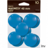 Magnesy magnetyczne niebieskie 40 mm, opakowanie 10 sztuk, Grand