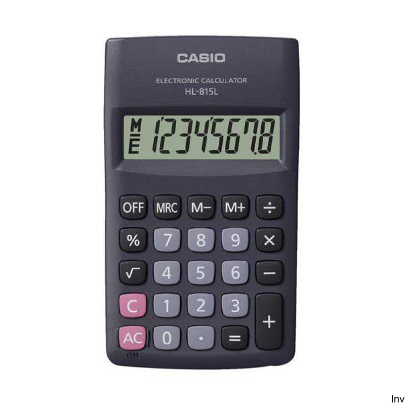 Kalkulator Casio HL-815L-BK-S kieszonkowy 8-cyfrowy czarny do szkoły i biura