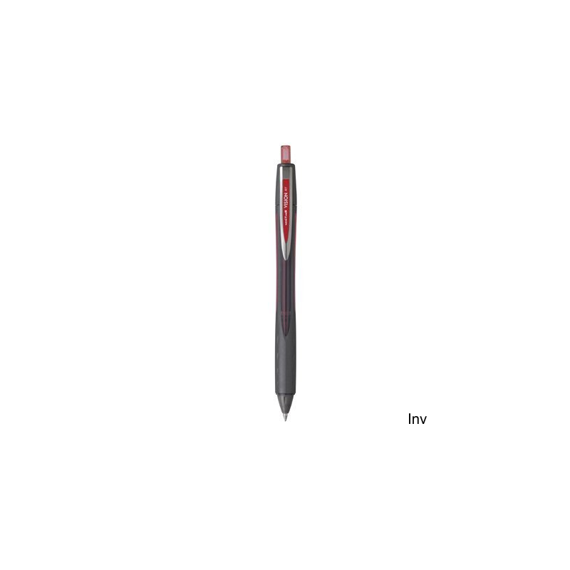 Pióro kulkowe Uni UBN-176 Vision Elite czerwone, płynny tusz pigmentowy, wymienny wkład 0,5 mm