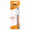 Długopis BIC 4 Colours Rose Gold, 4 kolory, trwały atrament, mix AST